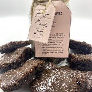 Gluten Free Fudgy Chocolate Brownie Jar