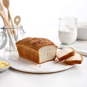 Mini White Bread Loaf on a plate