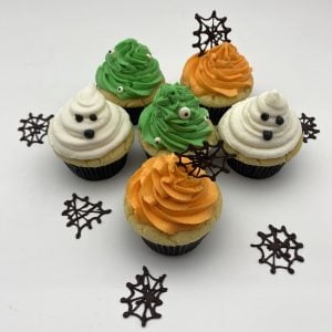 Gluten Free Spooky Vanilla Cupcakes