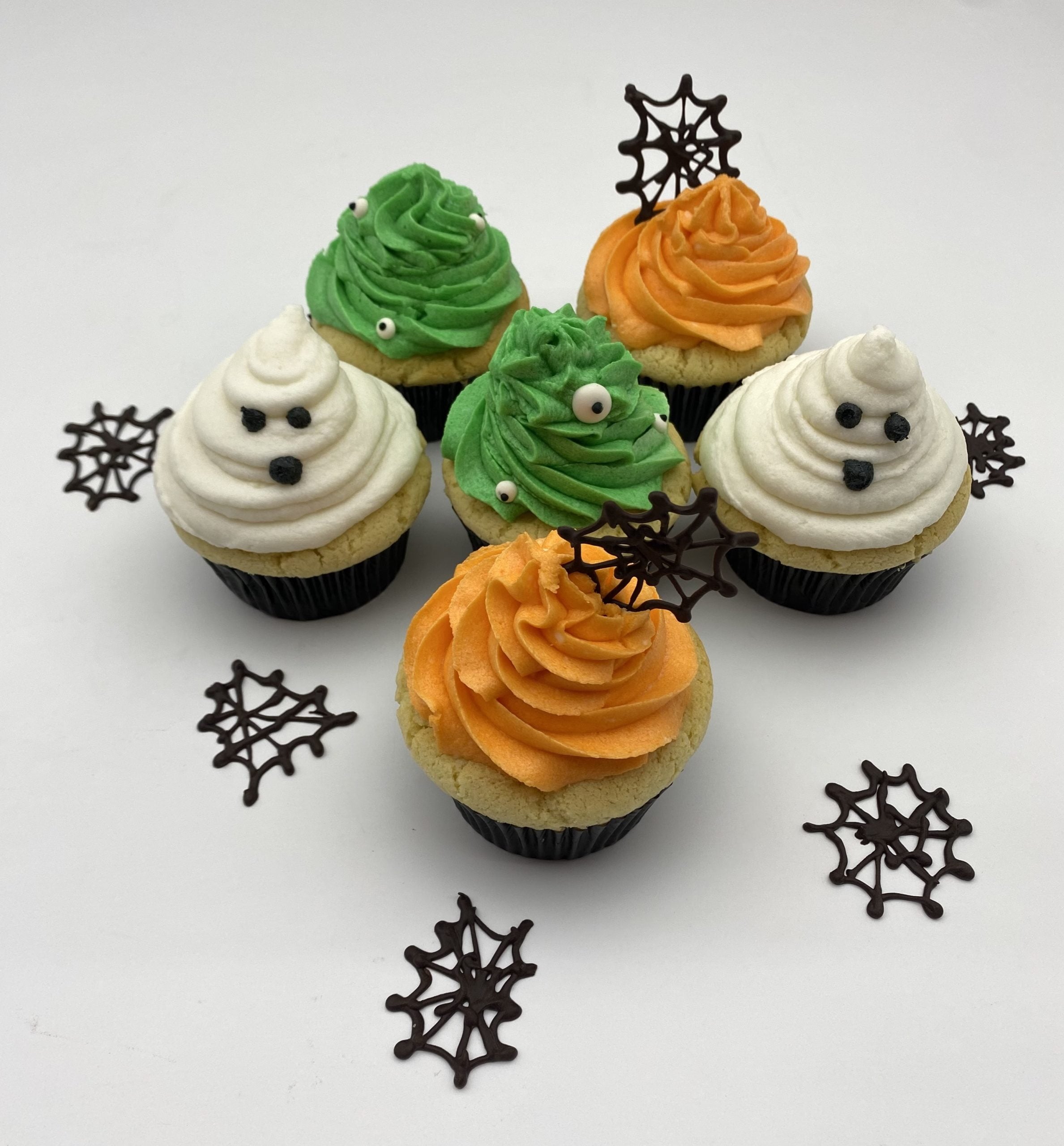 Gluten Free Spooky Vanilla Cupcakes