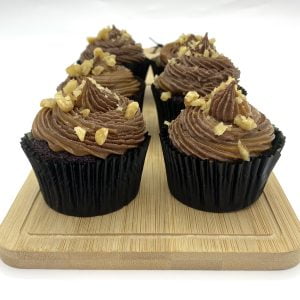 Nutty Chocolate Caramel Cupcakes