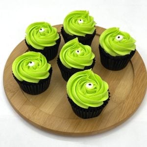Monster Eye Vanilla Cupcakes