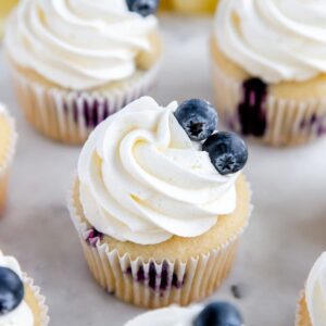 Gluten Free Blueberries Cupcake