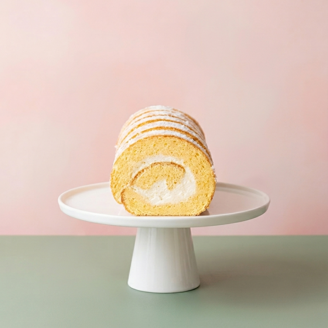 Gluten Free Vanilla Swiss Roll