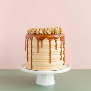 Gluten Free Vanilla Caramel Cake