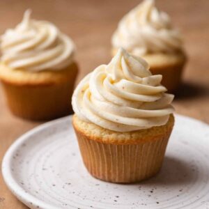 Gluten Free Vanilla Smartie Cupcake