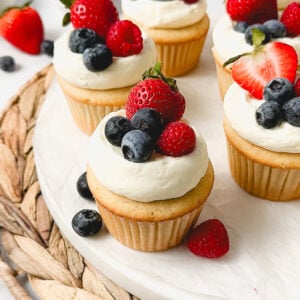 Gluten Free & Vegan Berry Cupcakes