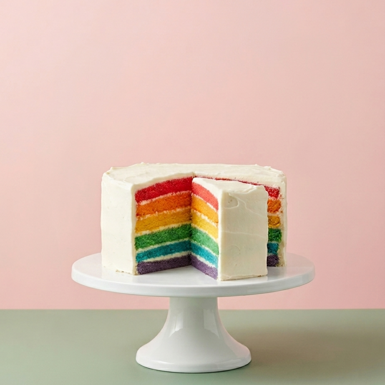 Gluten Free Rainbow Cake