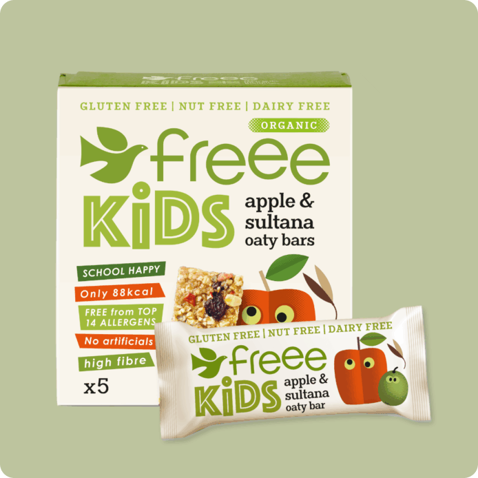 Gluten Free Organic Kids Oaty Bars Apple & Sultana